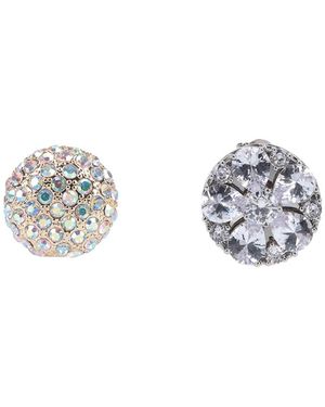 MM6 by Maison Margiela Earrings With Crystals - White