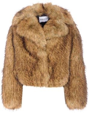 Stand Studio Samara Jacket With Frontal Hook Closure - Brown