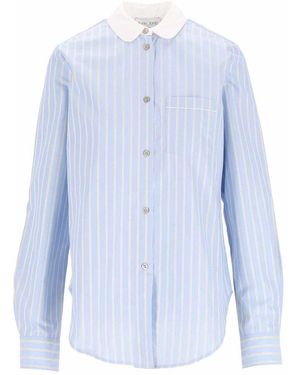 forte_forte Shirt With French Collar - Blue