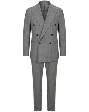 Franzese Collection Pinstriped Suit - Grey