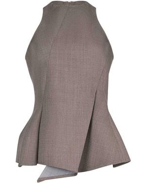 Magda Butrym Blouse Made Of Wool - Grey