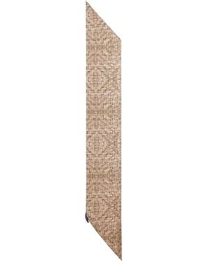Giorgio Armani Silk Scarf With Print - White