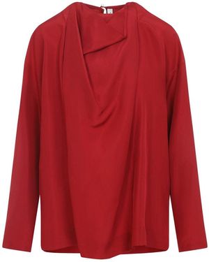 Carven Draped Top - Red