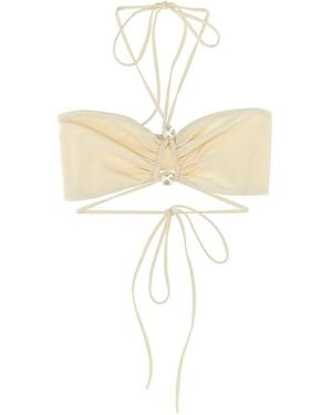 Magda Butrym Swim Bra 03 Bikini Top - White