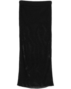 Jonathan Simkhai Demitri Midi Skirt - Black