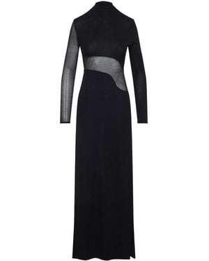 Alaïa Long Sleeve Dress - Black