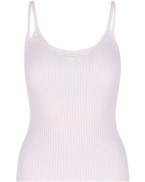 Courreges Top Logo - Pink