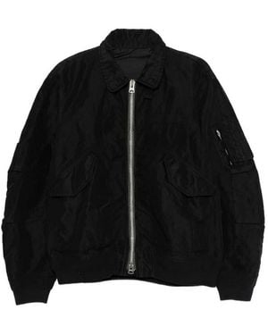 Sacai Treated Nylon Twill Blouson - Black