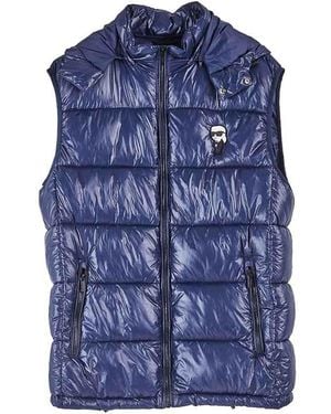 KARL LAGERFELD Karl Lightweight Sleeveless Down Jacket - Blue