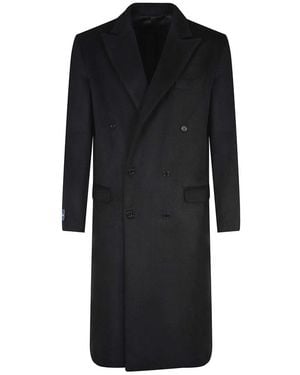 FAMILY FIRST Cappotto Made From A Wool Blend - Black