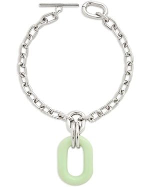 Rabanne Oversized Pendant Necklace - Green