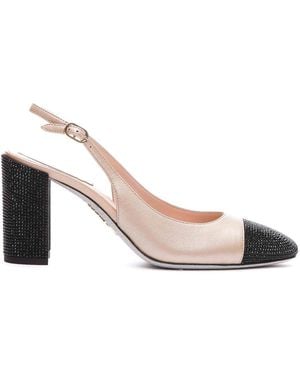 Rene Caovilla Mid Heel Slingback - Multicolor