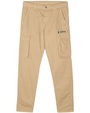 Aspesi Cargo Trousers With Belt Loops - Natural