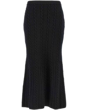 Alessandra Rich Jupe Longue - Noir
