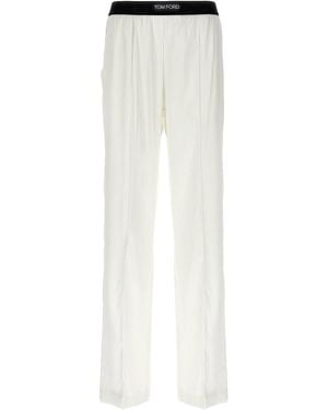 Tom Ford Satin Pants - White