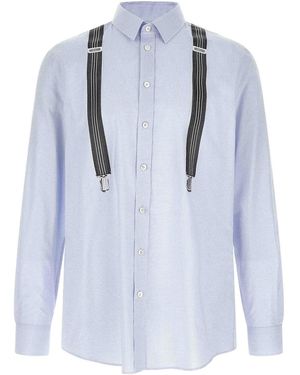 Moschino Camicia Con Stampa Trompe-Lil - Blu