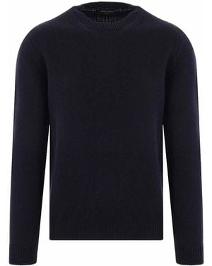 Roberto Collina Crew-Neck Silk Jumper - Blue