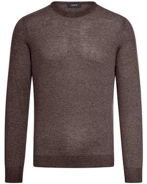 Nome Long Sleeve Crew Neck - Brown