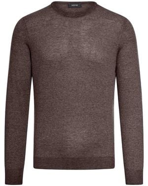 Nome Long Sleeve Crew Neck - Brown