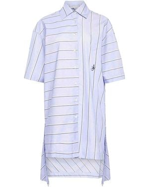 JW Anderson High-Low Hem Shirt Dress - Blue