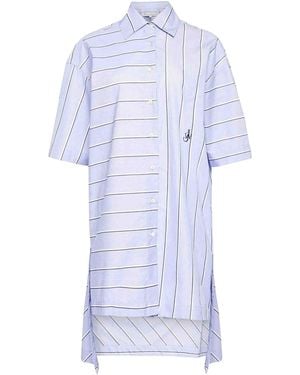 JW Anderson High-Low Hem Shirt Dress - Blue
