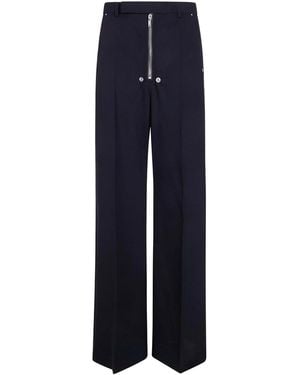 Rick Owens Tailored Wide Belas Trousers - Blue