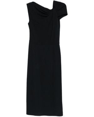 Givenchy Draped Midi Dress - Black