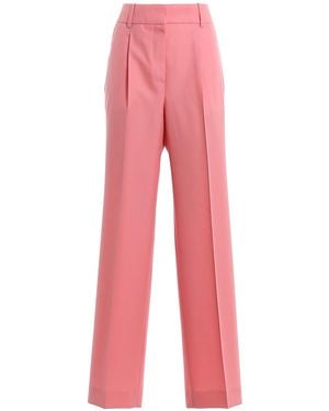 Givenchy Wool Wide Leg Trousers - Pink