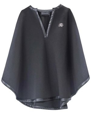 KARL LAGERFELD Fashion Sweatshirt Cape - Blue