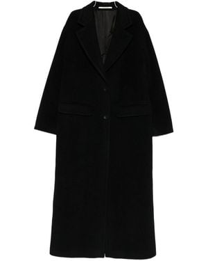 Tagliatore Wool Single-Breasted Coat - Black