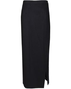 Max Mara Wool Wrap Skirt - Black