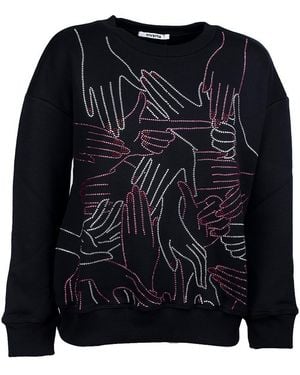 Vivetta Mani Crystal Sweatshirt - Black