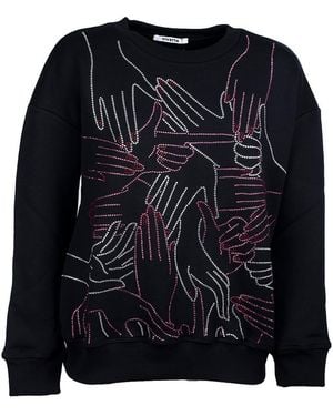 Vivetta Mani Crystal Sweatshirt - Black