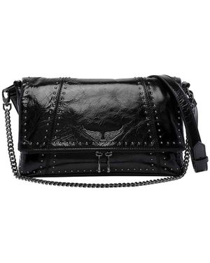 Zadig & Voltaire Rocky Vintage Studs Crossbody Bag - Black