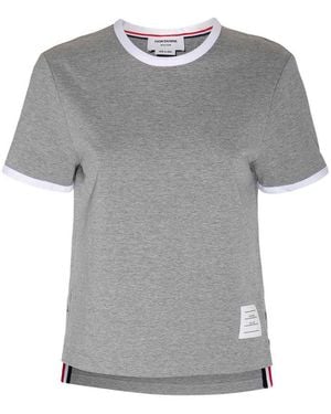 Thom Browne Light Cotton T-Shirt - Gray