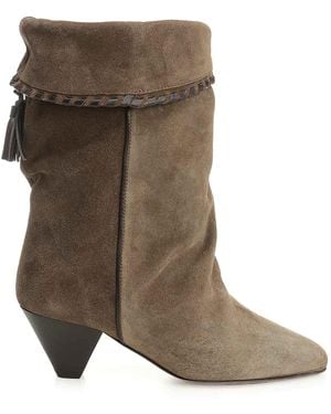 Isabel Marant Draped Boots - Brown