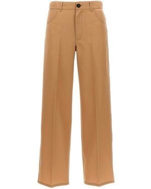 Jil Sander Loose Leg Pants - Natural