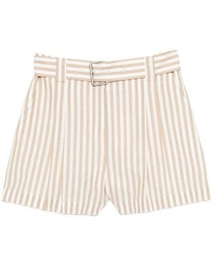 IRO Anemone Striped Cotton Shorts - Natural