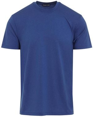 Tom Ford Cotton Blend T-Shirt - Blue