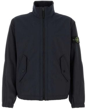 Stone Island Zipped Jacket - Blue