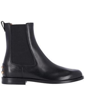 Tod's Leather Ankle Boots - Black