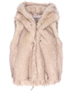 VALENTINI 1972 Eco Fur Vest - Natural