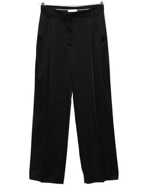 Stella McCartney Pleated Satin Trousers - Black