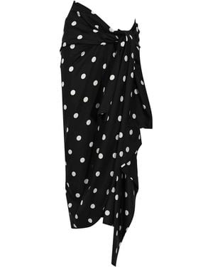 Sportmax Skirt With Spxgentile Knot - Black