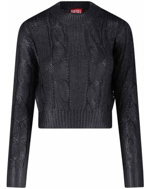 DIESEL Maglione Crop - Blue