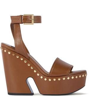 Givenchy Clog Leather Platform S - Brown