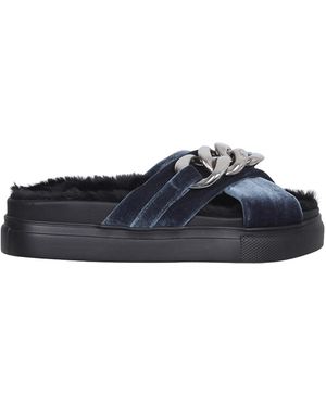 N°21 Sandals With Oversized Chain - Blue