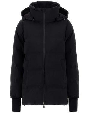 Herno Medium Down Jacket With Hood - Black