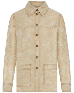Etro Jacquard Overshirt - Natural