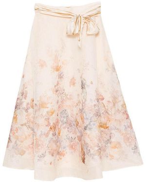 Zimmermann Jupe Midi - Neutre